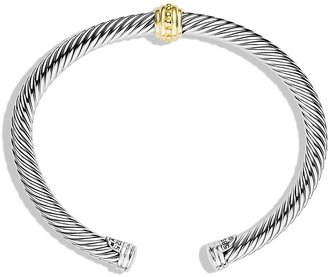 David Yurman Cable Classics One-Station Bracelet with Gold