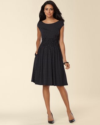 Soma Intimates Ivy And Blu Fit And Flare Polka Dot Dress