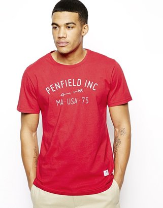 Penfield T-Shirt with Inc. Print - Red