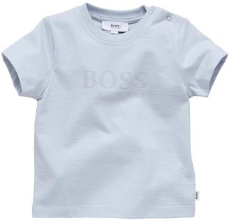 HUGO BOSS Blue Short Sleeve Logo T-shirt