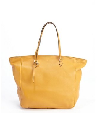 Gucci marigold leather large tote bag