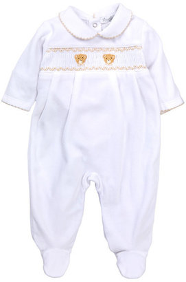 Kissy Kissy Classic Fall Collared Velour Footie (Baby Boys)