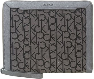 Calvin Klein Jaquard logo metallic ipad case