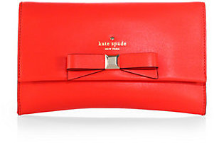 Kate Spade Leather Flap Clutch