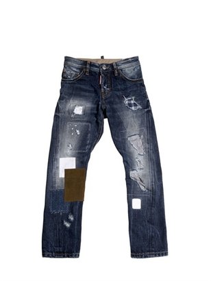 DSquared 1090 Dsquared2 - Patched & Destroyed Cotton Denim Jeans