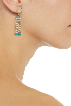 Isharya Diva gold-plated pearl earrings
