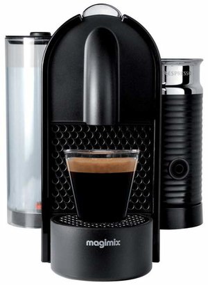 Magimix Nespresso - Black 'U & Milk' Coffee Machine By 11344