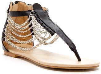 N.Y.L.A. July Chained T-Strap Sandal