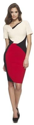 Lipsy Hybrid Luxe Crepe Daria Short Sleeved Colour Block Dress