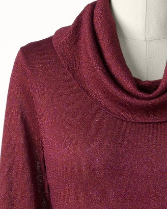 Coldwater Creek Sparkle cowlneck sweater