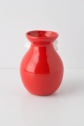 Anthropologie White Poppy Vase
