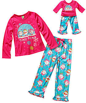 Dollie & Me DOLLIE AND ME Matching Frosty Long-Sleeve Pajama Set - Girls 4-12