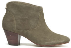 Hudson H by Women's Kiver Suede Heeled Ankle Boots Beige