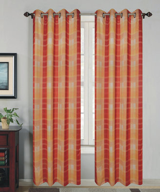 Rochester Spice Blackout Grommet Curtain Panel - Set of Two