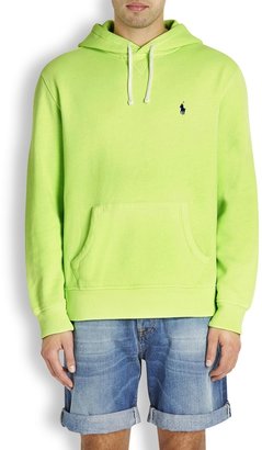 Polo Ralph Lauren Navy hooded cotton blend sweatshirt