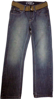 JCPenney Chalc Belted Straight Leg Jeans - Boys 6-18