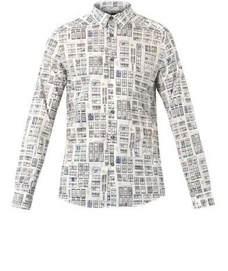 Paul Smith PS Window Figures-print cotton shirt