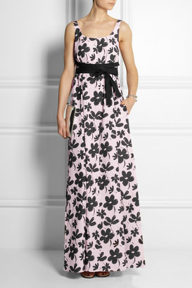 Marni Floral-print cotton-poplin maxi dress