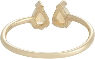 Loren Stewart Women's Opal & Gold Cuff Ring-Colorless