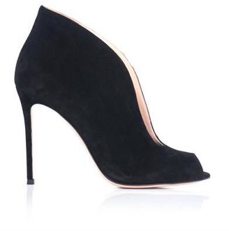 Gianvito Rossi Vamp open-toe suede ankle boots