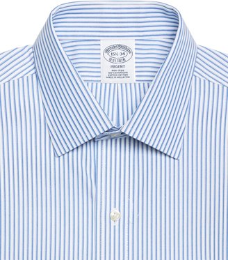 Brooks Brothers Non-Iron Madison Fit Ombre Stripe Dress Shirt