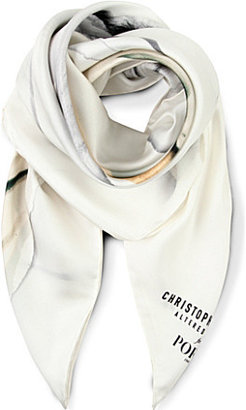 Ports 1961 Warhol silk scarf White