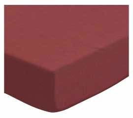 686 SheetWorld Fitted Basket Sheet - Solid Burgundy Woven - Made In USA - 13 inches x 27 inches (33 cm x cm)