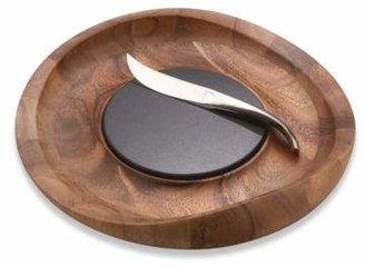 Nambe Butterfly Cheese Tray with Knife