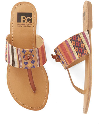 BC Footwear In the Late Night Lights Flat in Tapestry