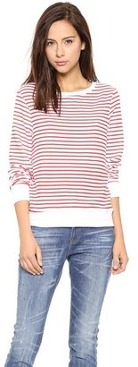 Wildfox Couture Stripe Baggy Beach Sweatshirt