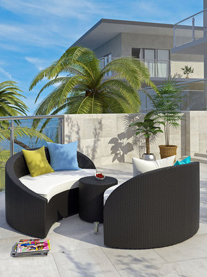 Modern Outdoor Antonia Outdoor Lounge Set (3 PC)