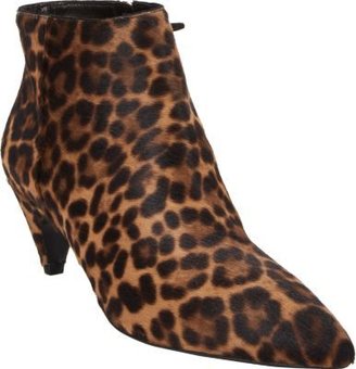 Prada Leopard-Print Haircalf Curved-Heel Ankle Boots