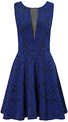 Ariella Lola Jacquard Short Dress, Blue