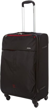 Delsey Axial black 4 wheels soft medium suitcase