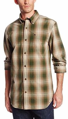 Carhartt Men's Bellevue Long Sleeve Shirt Plaid Button Front Relaxed Fit