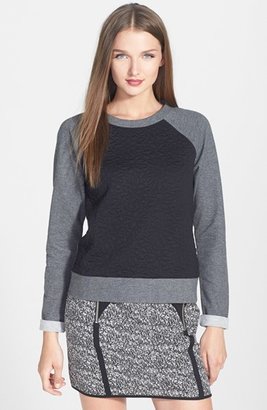 Nordstrom Robbi & Nikki Floral Quilted Front Sweatshirt Exclusive)