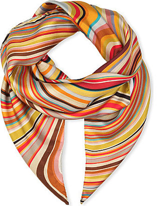 Paul Smith Swirl silk scarf