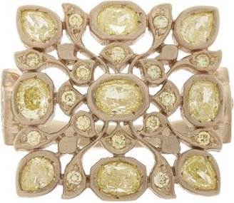 Anaconda Yellow Diamond & White Gold "Avesh" Ring