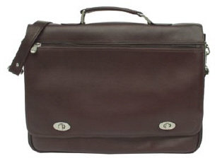 Piel Business Flap Briefcase