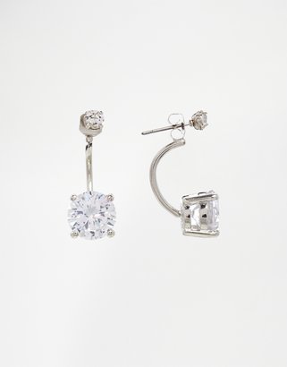 ASOS Big Stone Swing Earrings - Crystal
