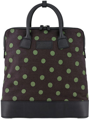 Cath Kidston Button Spot Canvas & Leather Backpack