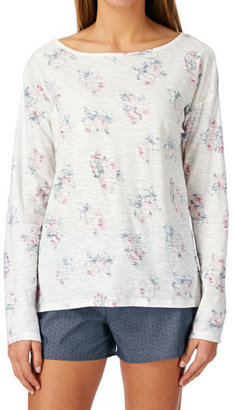 Esprit Women's Floral Long Sleeved Pyjama Top