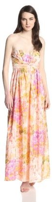 Jessica Simpson Women's Strapless Twist-Maxi Dress
