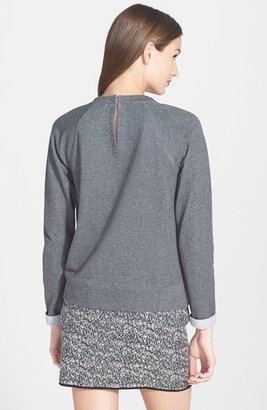 Nordstrom Robbi & Nikki Floral Quilted Front Sweatshirt Exclusive)
