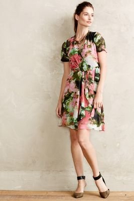 Anthropologie Love and Liberty Prosody Wrap Dress