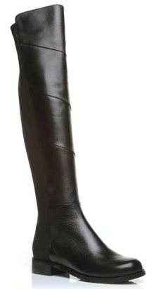 Moda In Pelle Tropp Womens Black Knee High Boots In Leather