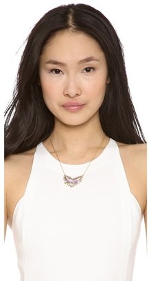 Alexis Bittar Crystal Framed Crescent Necklace