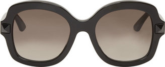 Valentino Black Oversized Sunglasses
