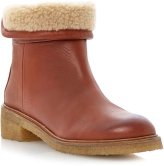 Bertie Purley crepe sole ankle boots