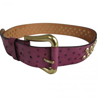 Louis Vuitton Pink Leather Belt